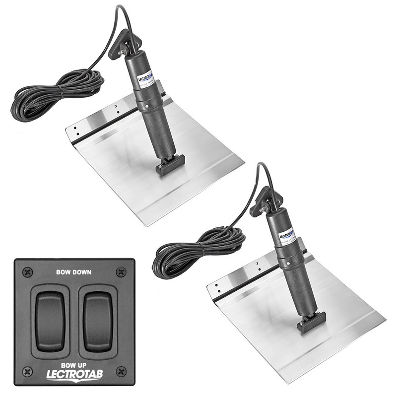Lectrotab XKA Aluminum Alloy Trim Tab Kit w/Rocker Switch – 9 x 24 [XKAF9X24A]