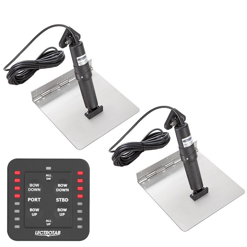 Lectrotab XKA Stainless Steel Trim Tab Kit w/One-Touch Control – 12 x 12 [XKASL12X12]