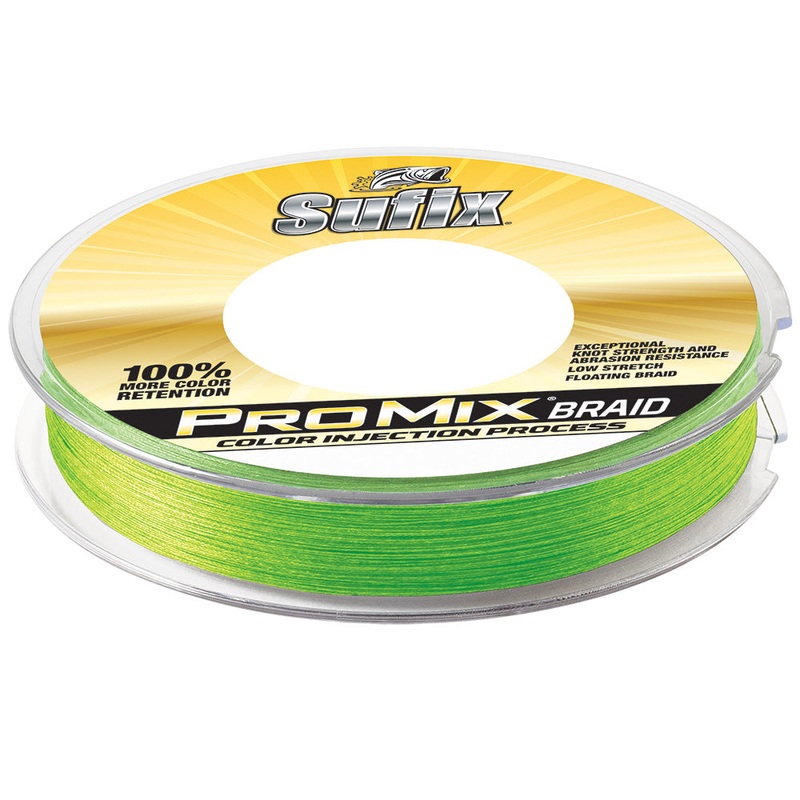 Sufix ProMix Braid – 15lb – Neon Lime – 300 yds [630-115L]