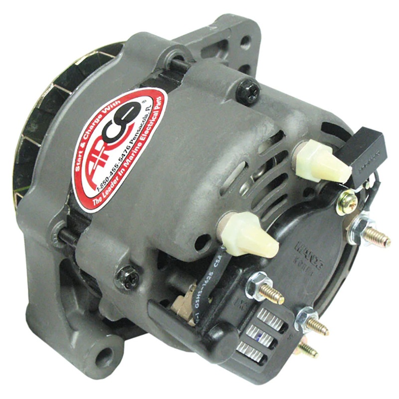 ARCO Marine Premium Replacement Inboard Alternator w/Single Groove Pulley – 12V 55A [60125]