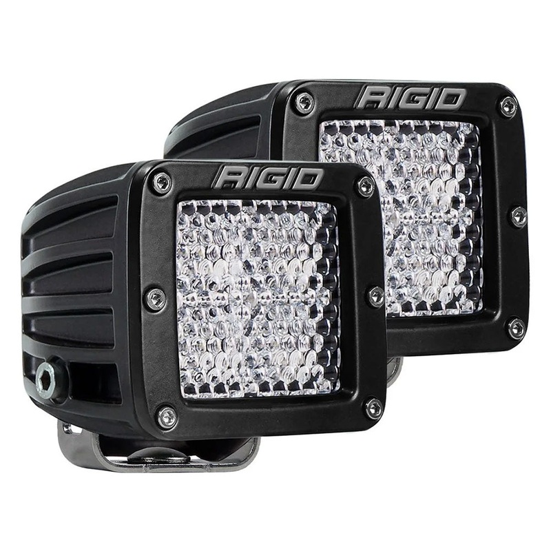 RIGID Industries D-Series PRO Flood Diffused Surface Mount Black Light – Pair [202513]