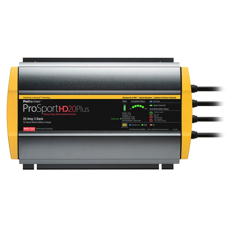 ProMariner ProSportHD 20 Plus Gen 4 – 20 Amp – 3 Bank Battery Charger [44021]
