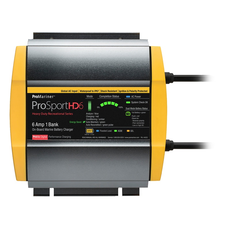 ProMariner ProSportHD 6 Global Gen 4 – 6 Amp – 1 Bank Battery Charger [44023]