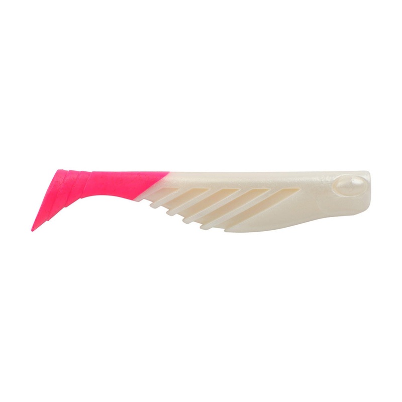 Berkley Gulp! Saltwater Ripple Mullet – 4″ – Pearl White/Pink GSRM4-PWP [1637690]