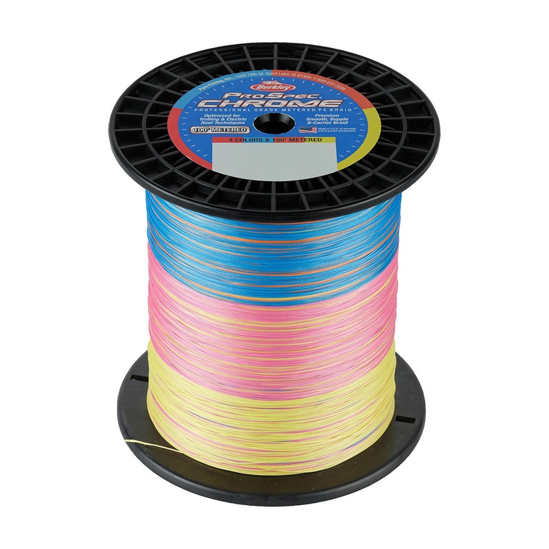 Berkley ProSpec Chrome 4 x 100′ Metered Braid – 130lb – 3000yd [1641081]