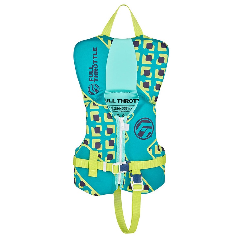 Full Throttle Infant Rapid Dry Life Jacket – Aqua [142100-505-000-26]