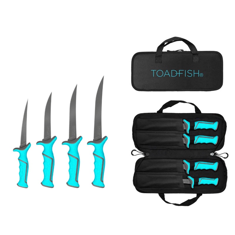 Toadfish Fixed Filet Knife Set – 4 Knives – 5, 6, 7  8 Fixed Knives [1175]