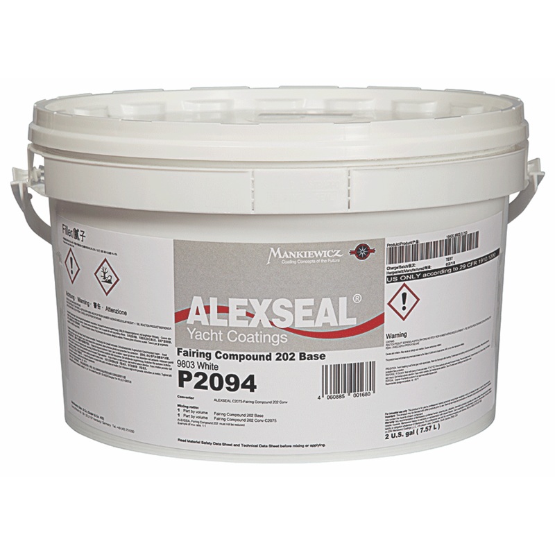 Alexseal Fairing Comp 202 White Half Gallon [P2094HG]