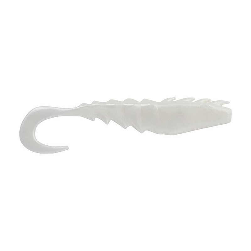 Berkley Gulp! Saltwater Nemesis Prawn Curl Tail – 5″ – Pearl White [1551582]