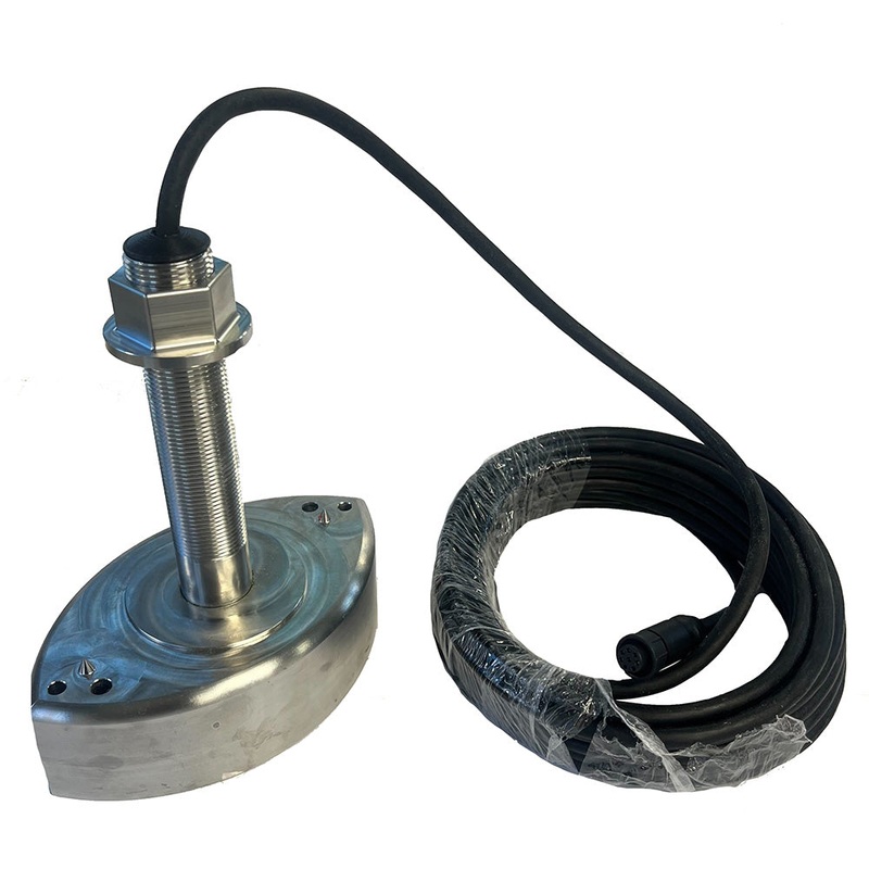 Echonautics ST180D 1kW Thru-Hull Stainless Steel Transducer – 50/200kHz [ST180D1KWCW]