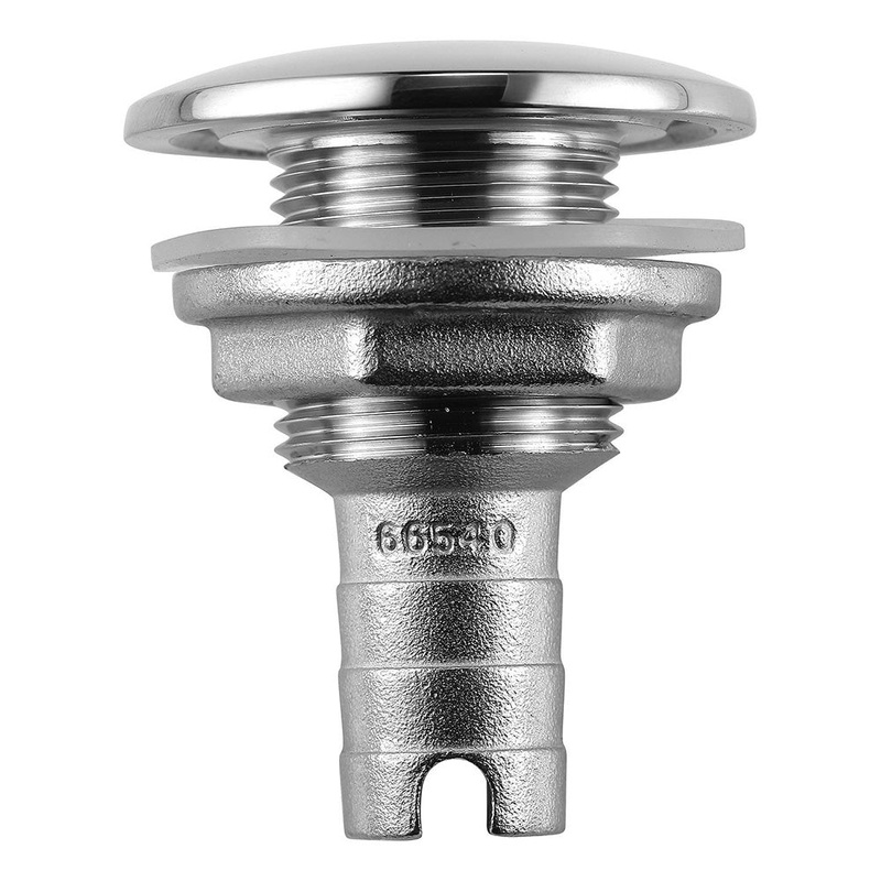 Attwood Stainless Steel Thru-Hull Short Straight Barbed – 3/4″ Inner Diameter [66541-3]