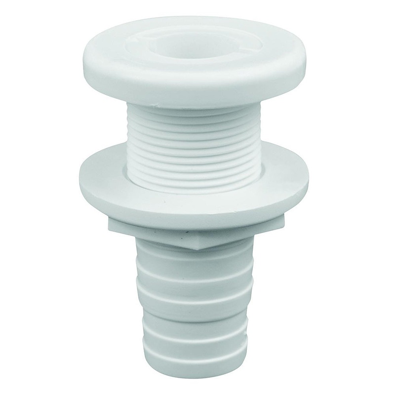 Attwood White Plastic Thru-Hull Fitting – 1-1/8″ Inner Diameter [3874-3]