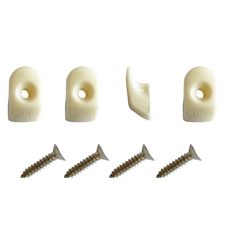 Blue Performance White Hooks  Screws – 4 Pieces [PC980]