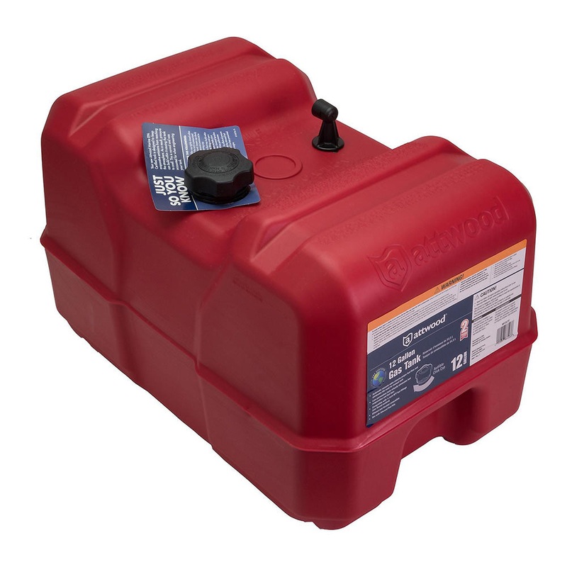 Attwood Portable Fuel Tank – 12 Gallon w/o Gauge [8812LP2]