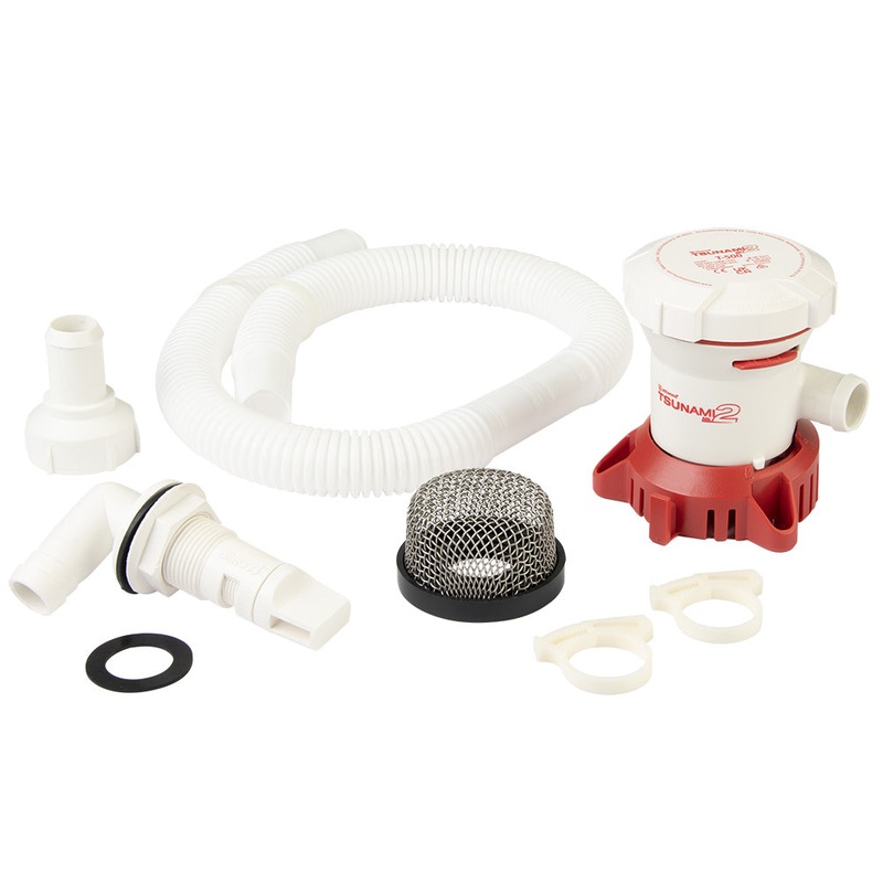 Attwood Tsunami MK2 T500 Manual Bilge Pump w/Installation Kit – 500 GPH  12V [5614-7]