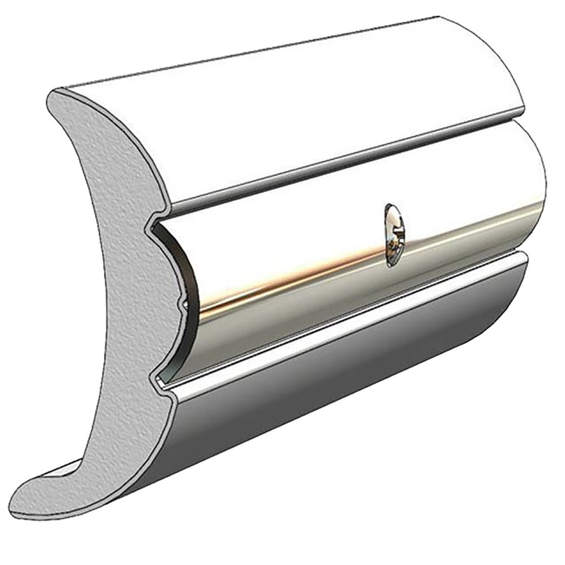 TACO Rigid Vinyl Flex-Core Rub Rail 2″ x 7/8″ – Frosty White 60 [V21-9906WHC60D-1]