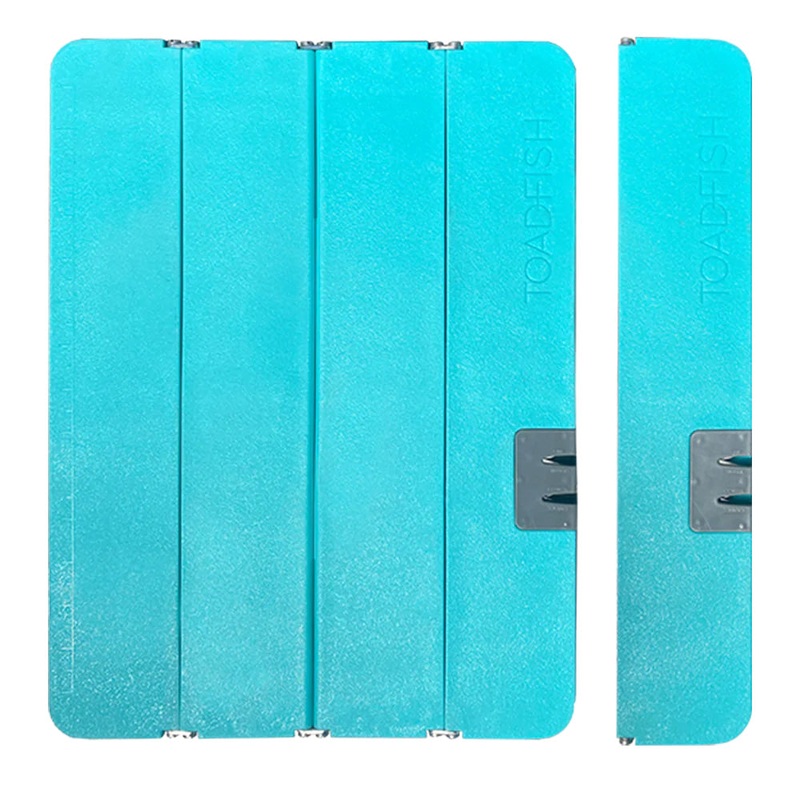 Toadfish Stowaway Folding Cutting Board w/Built-In Knife Sharpener – Teal [1054]