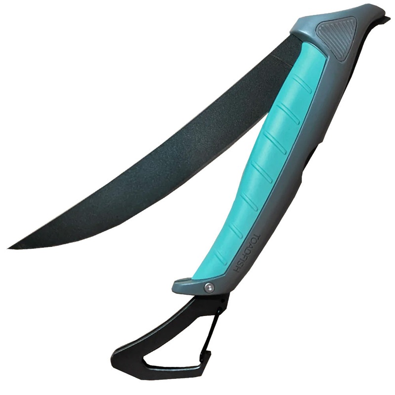 Toadfish Stowaway Folding Fillet Knife w/Built-In Carabiner – 8.5″ [1082]