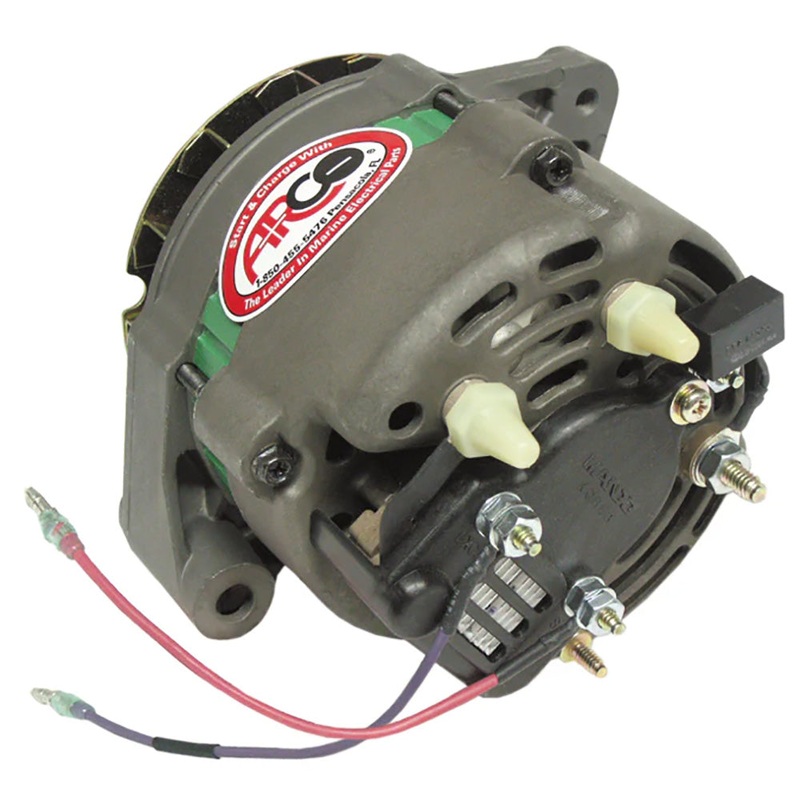 ARCO Marine Premium Replacement Alternator w/Multi-Groove Serpentine Pulley – 12V  65A [60060]