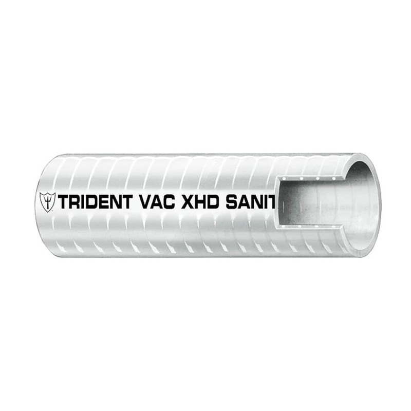 Trident Marine 1-1/2″ x 50 Box VAC XHD Sanitation Hose – Hard PVC Helix – White [148-1126]