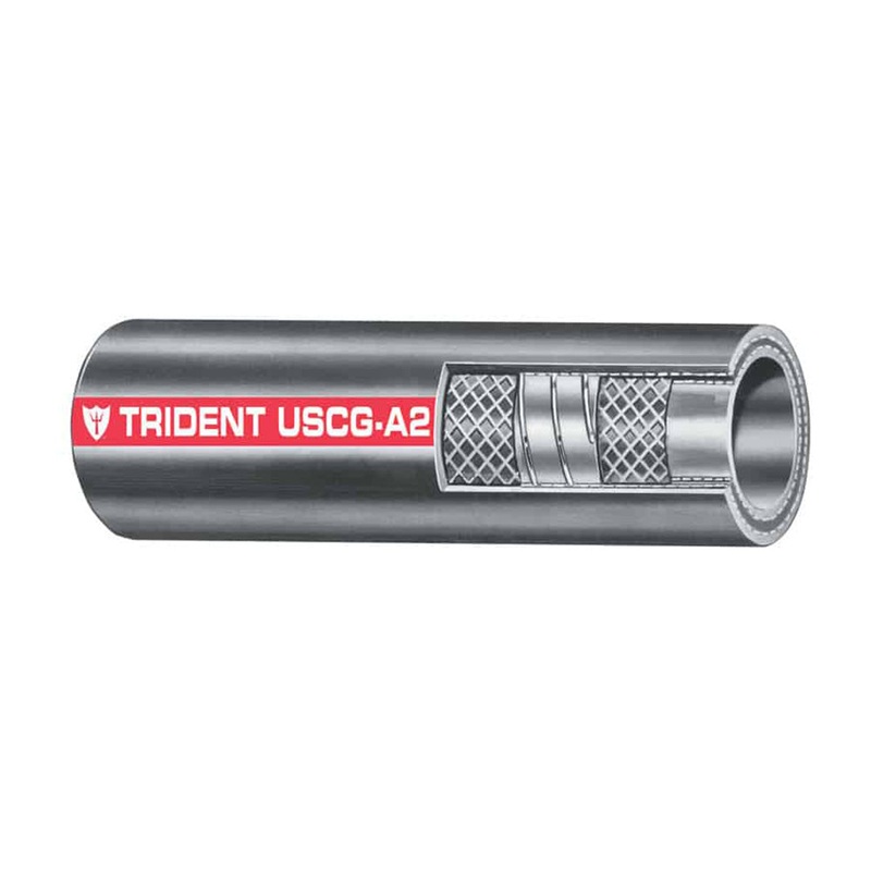 Trident Marine 2″ x 50 Coil Type A2 Fuel Fill Hose [327-2006]