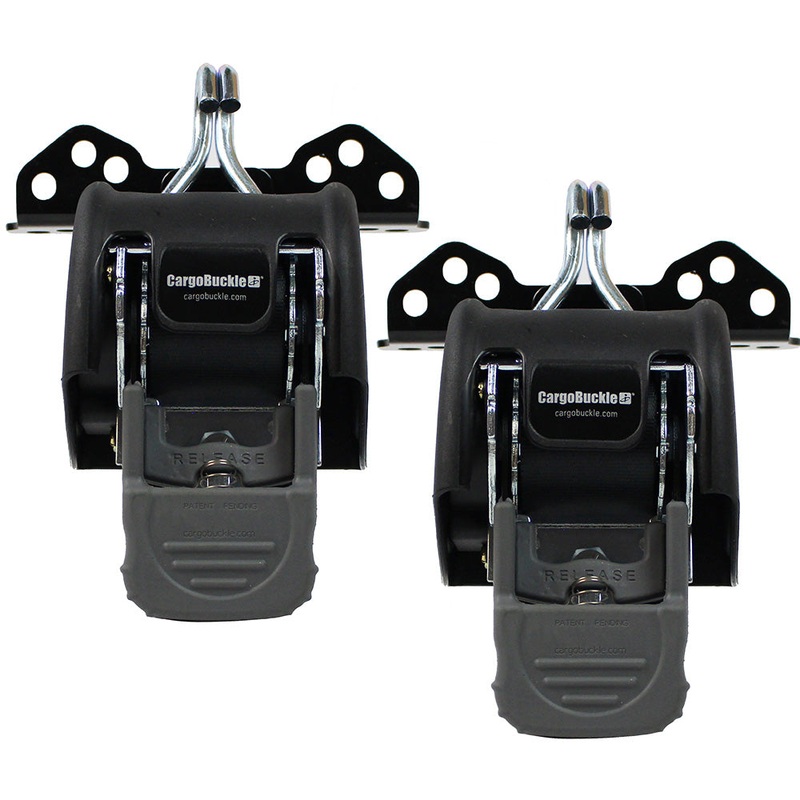 CargoBuckle Universal Ladder Rack Tie-Down System – 2″ Retractable Tie-Down – 1 Pair [F153180]