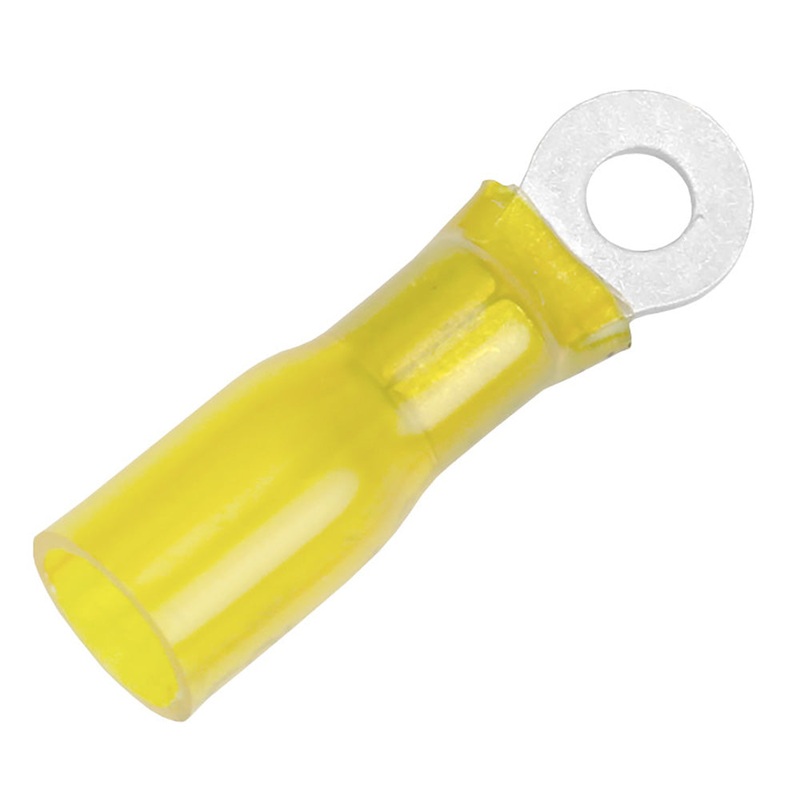 Pacer 12-10 AWG Heat Shrink Ring Terminal – #10 Stud Size – 25 Pack [TE10-10R-25]