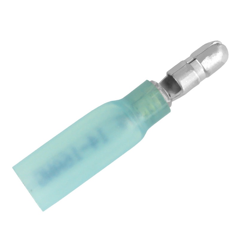 Pacer 16-14 AWG Heat Shrink Male Bullet Terminal – 25 Pack [TBPE14-156-25]