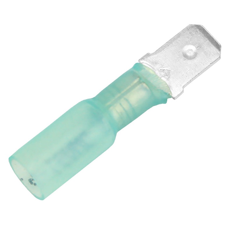 Pacer 16-14 AWG Heat Shrink Male Disconnect – 100 Pack [TDE14-250M-100]