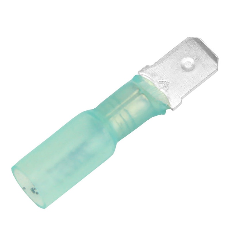 Pacer 16-14 AWG Heat Shrink Male Disconnect – 25 Pack [TDE14-250M-25]