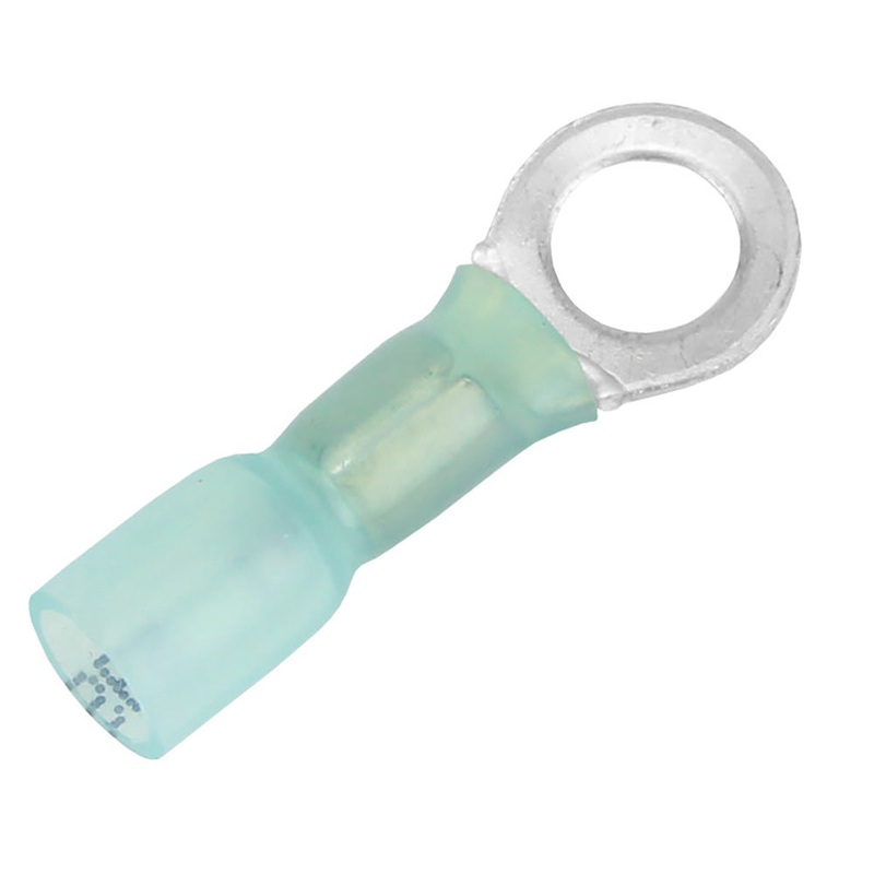 Pacer 16-14 AWG Heat Shrink Ring Terminal – 1/4″ Stud Size – 25 Pack [TE14-14R-25]
