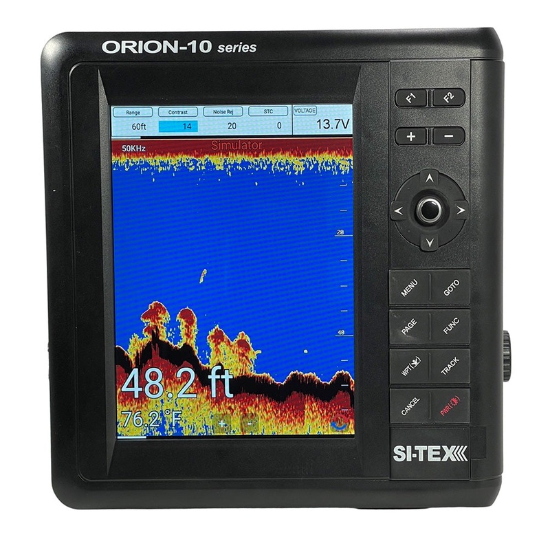 SI-TEX 10″ Chartplotter/Sounder Combo w/Internal GPS  C-MAP 4D Card [ORIONCF]