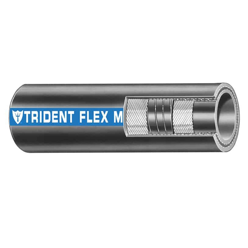 Trident Marine 1-1/2″ Flex Marine Wet Exhaust  Water Hose – Black – Sold by the Foot [250-1126-FT]