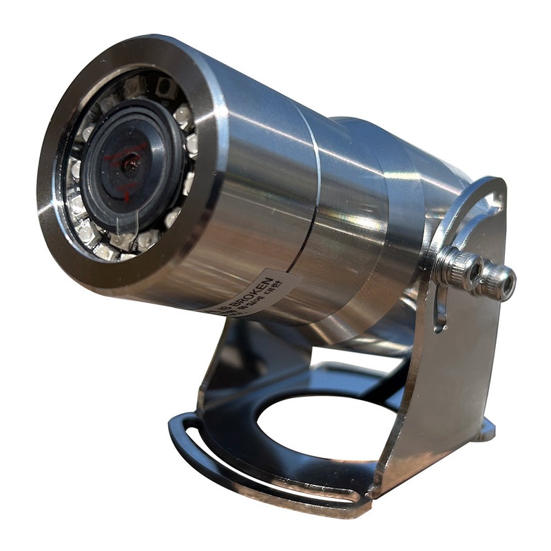 Iris 316 Stainless Steel Marine Camera  – TVL – Wide Angle – Reversible – Nitrogen Purged – Infrared [IRIS090]