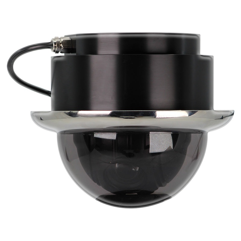 Iris Miniature Marine PTZ Dome Camera – Stainless Bezel – Hi-Resolution Analogue Sensor – 1000TVL – 4 in 1 Video Format [IRIS106]