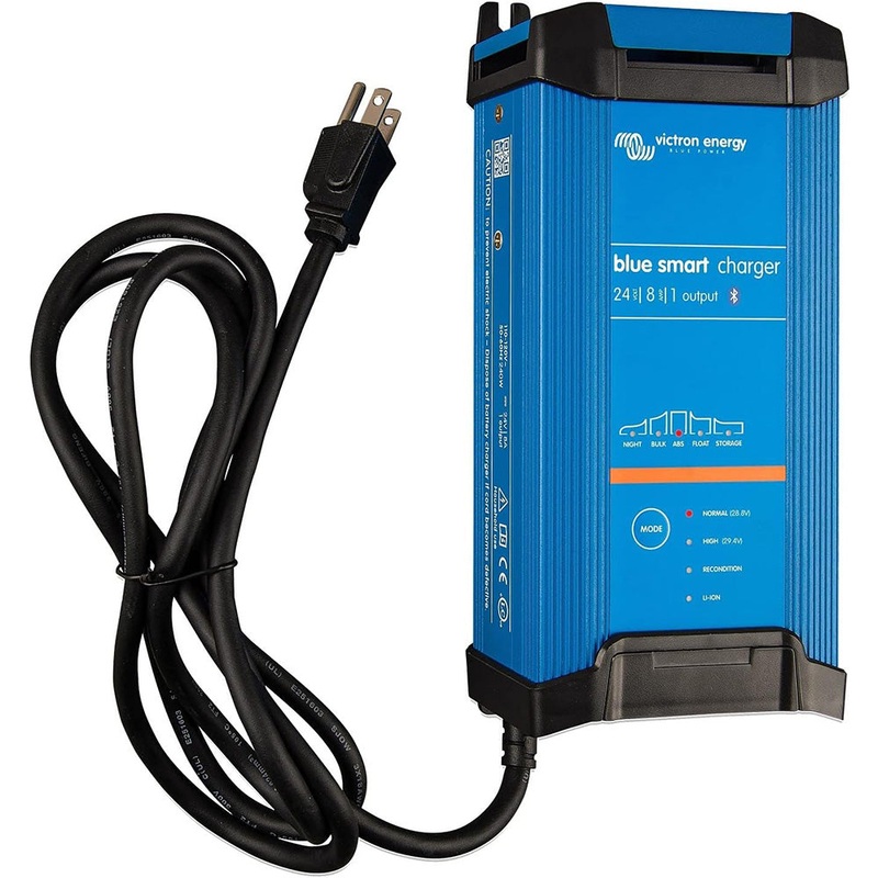 Victron Blue Smart IP22 24VDC 8A 1 Bank 120V Charger – Dry Mount [BPC240845102]