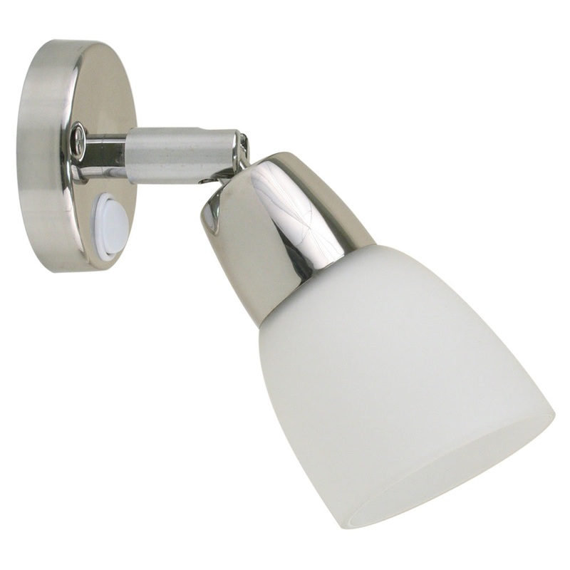 Scandvik SS Reading Light w/Frosted Glass Shade – 10-30V [41365P]