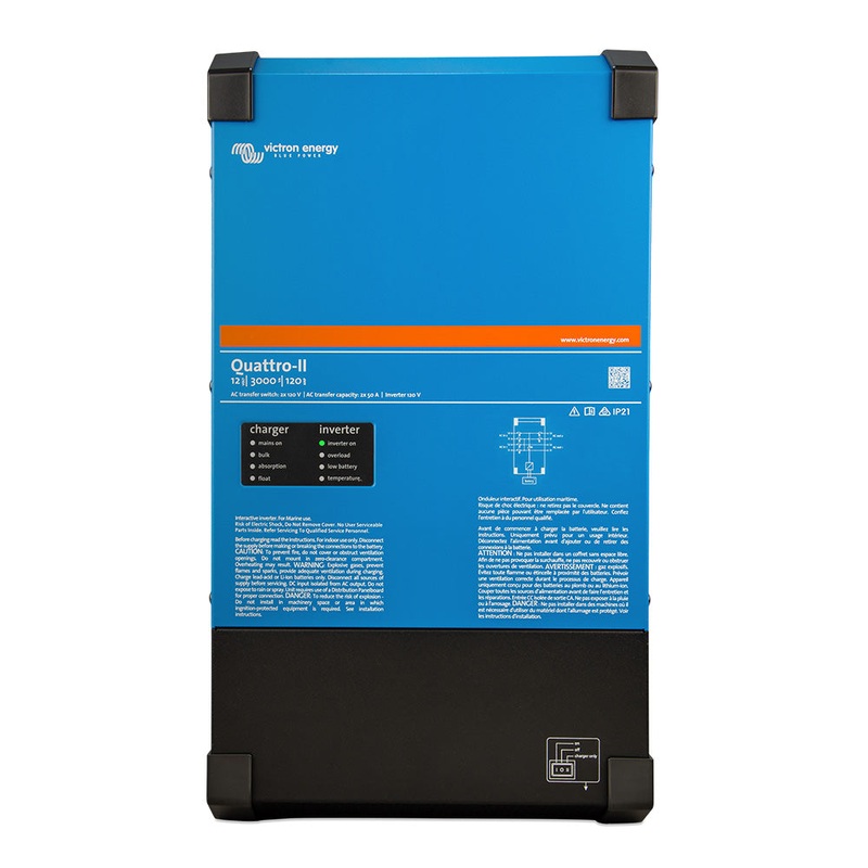 Victron Quattro-II – 24/3000 – 70-50/50 – 2X 120V [QUA242305130]