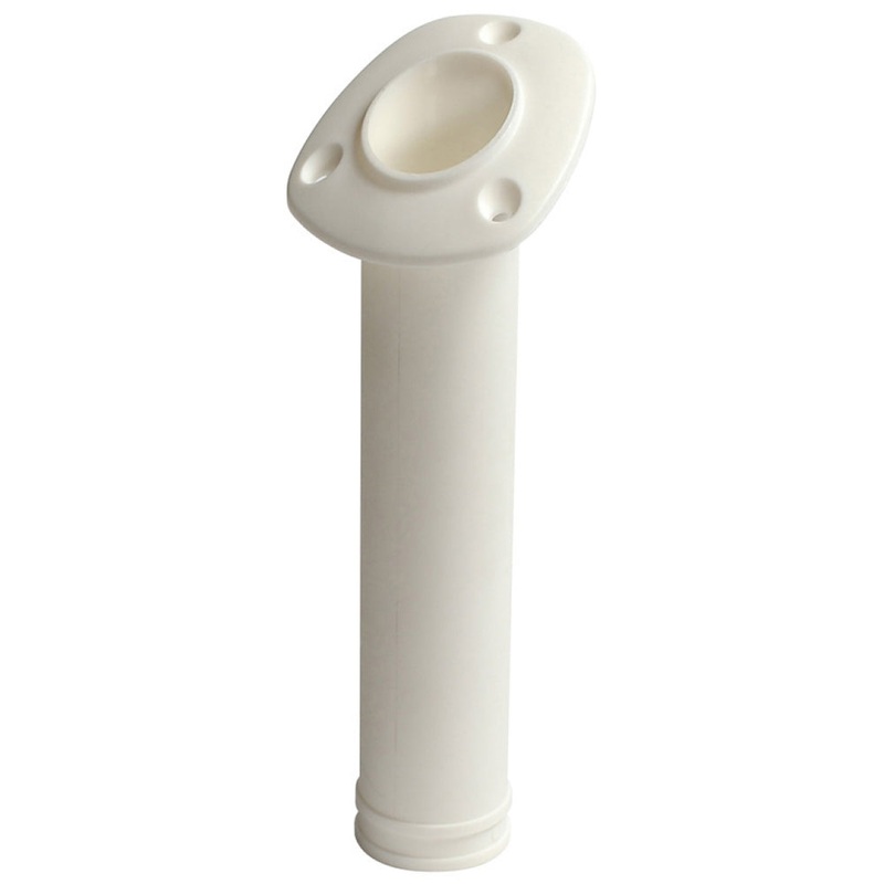 C.E. Smith Flush Mount 30 Degree Nylon Rod Holder – White [55120A]