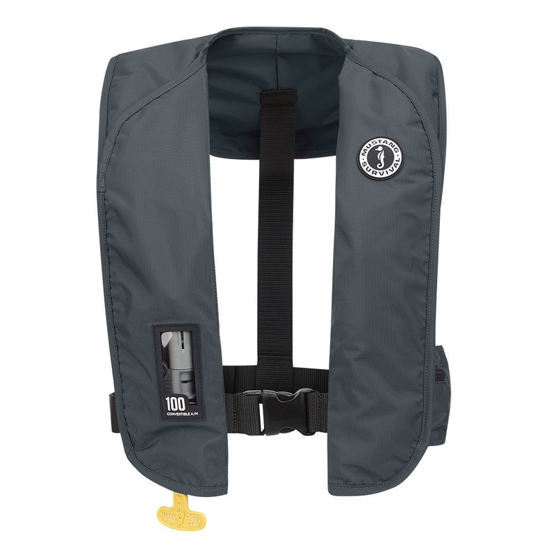 Mustang MIT 100 Convertible Inflatable PFD – Admiral Grey [MD2030-191-0-202]