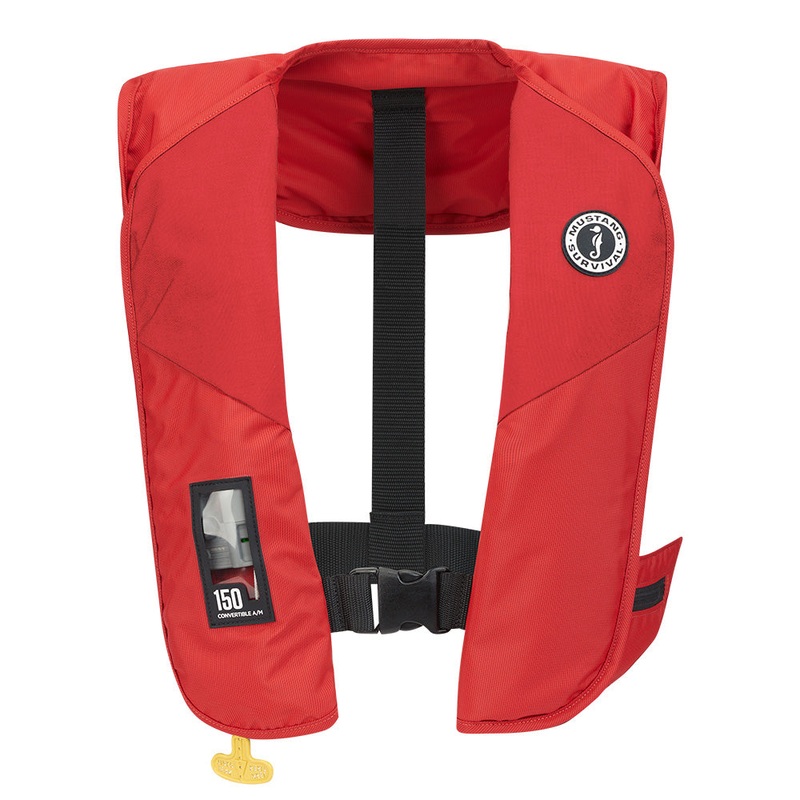 Mustang MIT 150 Convertible Inflatable PFD – Red [MD2020-4-0-202]