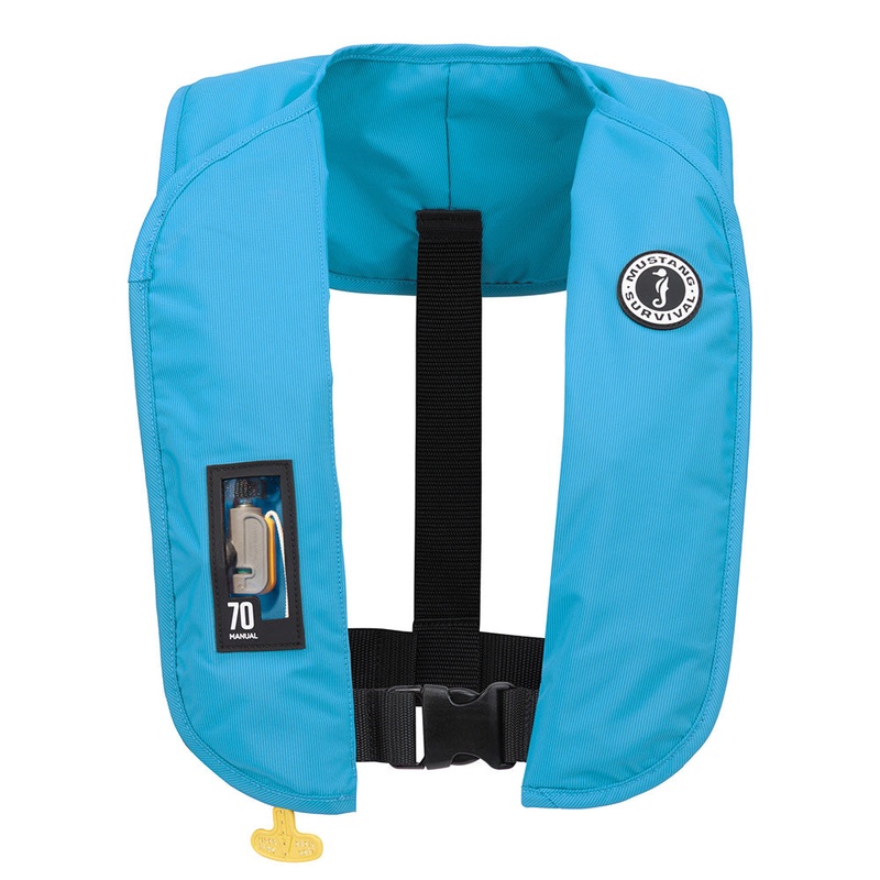 Mustang MIT 70 Manual Inflatable PFD – Azure (Blue) [MD4041-268-0-202]