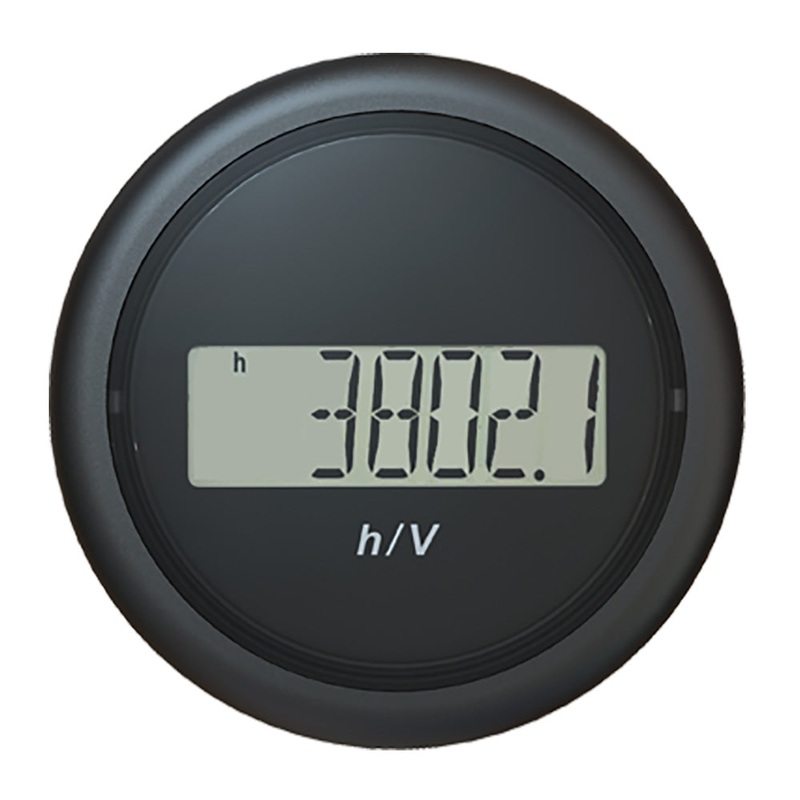 Veratron 52MM (2-1/16″) ViewLine Hour Counter-Voltmeter – Black [B00005302]