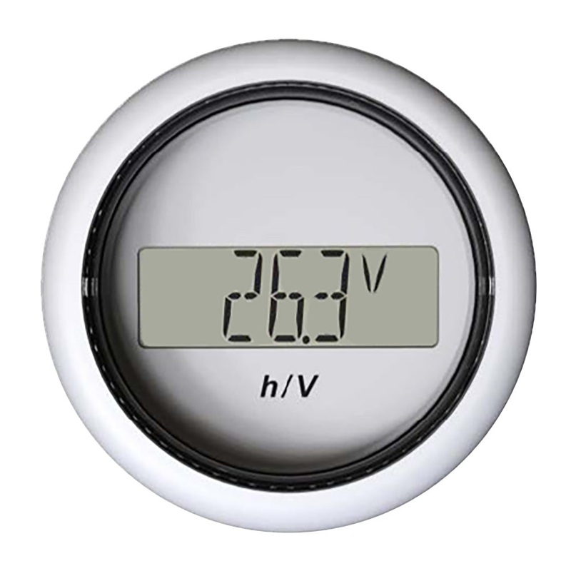 Veratron 52MM (2-1/16″) ViewLine Hour Counter-Voltmeter – White [B00006302]