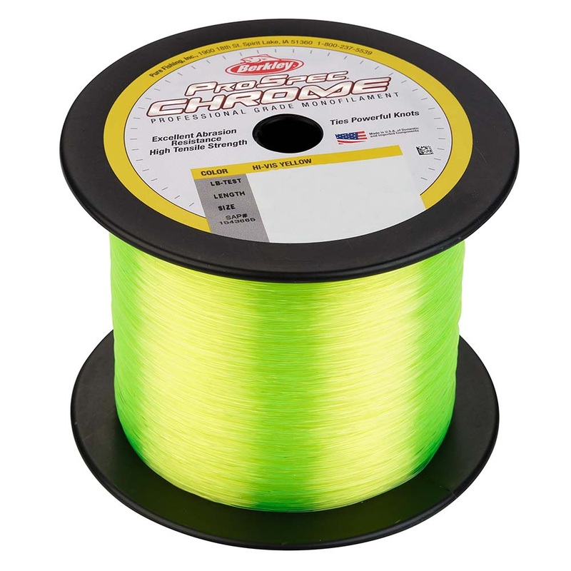 Berkley ProSpec Chrome Hi-Vis Yellow Monofilament – 20 lb – 1000 yds – PSC1B20-HVY [1543664]