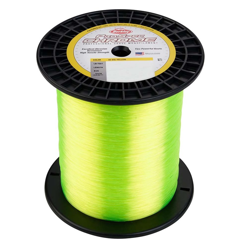 Berkley ProSpec Chrome Hi-Vis Yellow Monofilament – 80 lb – 3750 yds – PSC5B80-HVY [1543433]