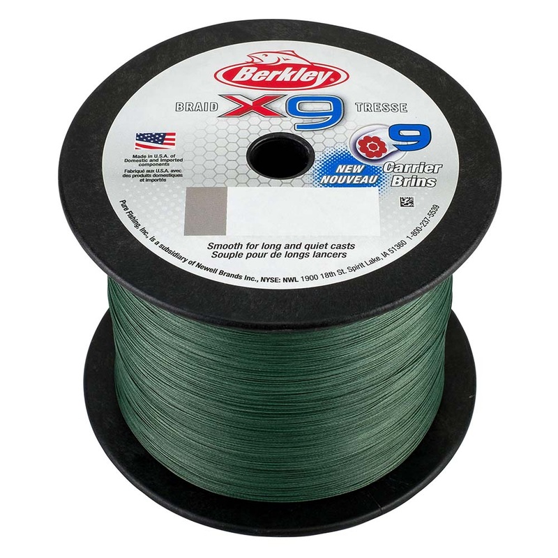 Berkley x9 Braid Low-Vis Green – 30lb – 2188 yds – X9BBK30-22 [1486839]