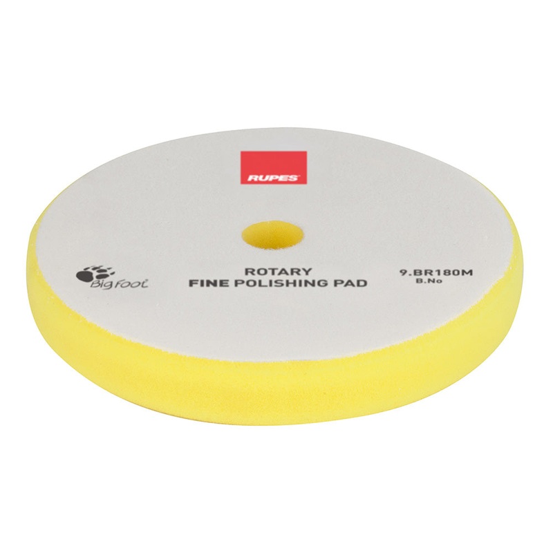 RUPES Rotary Fine Polishing Foam Pad 155/160mm – Yellow [9.BR180M]