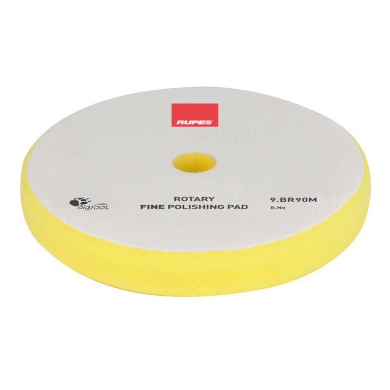 RUPES Rotary Fine Polishing Foam Pad 75/90mm – Yellow [9.BR90M]