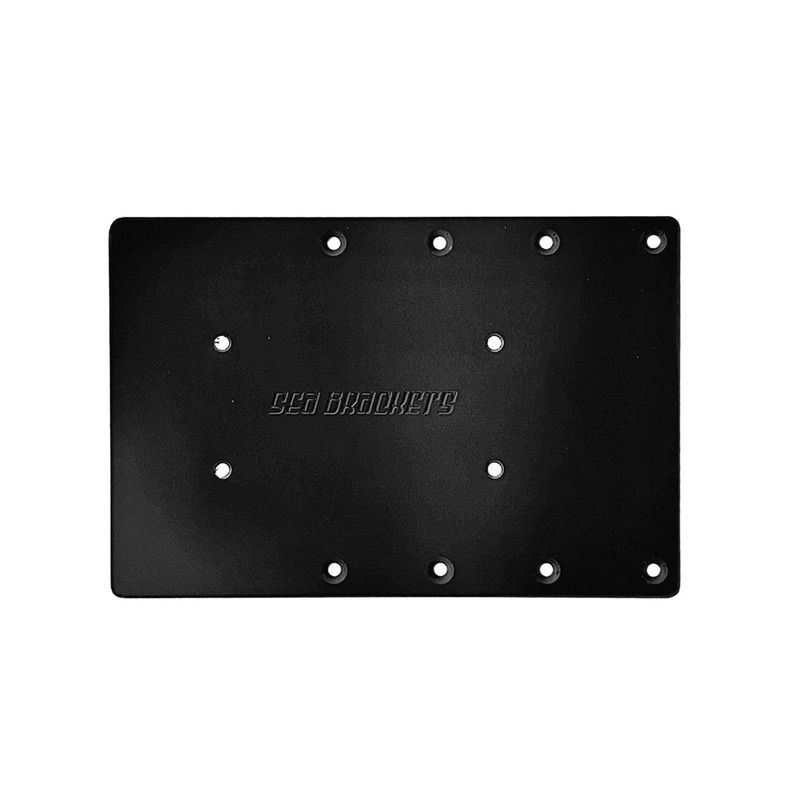 Sea Brackets 12″ Straight Trolling Motor Plate f/Garmin Force Kraken – Black [SEA2313-BLK]